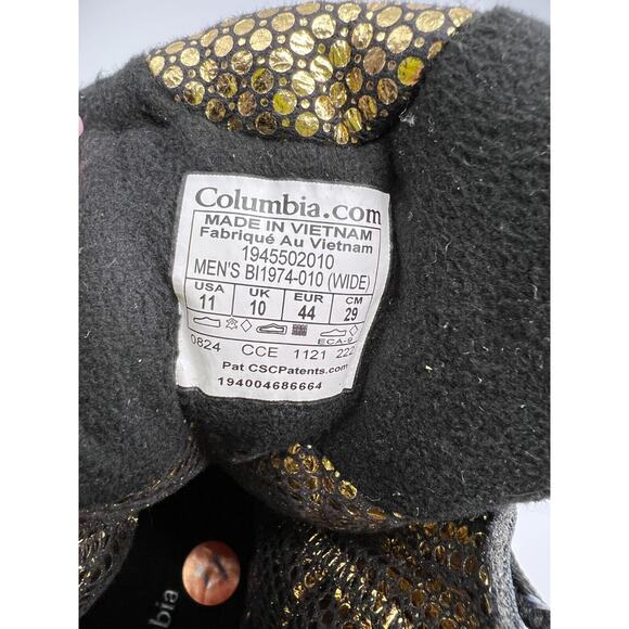 Columbia Men\'s Bugaboot Celsius Plus Boot Black BI9458-010 Size 11 WIDE main image 6